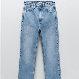 Zara slim high waisted and slitted Jeans
